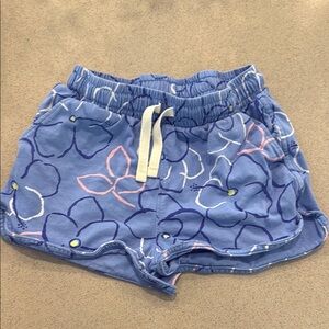 Tea Collection Blue Floral Kids Casual Shorts